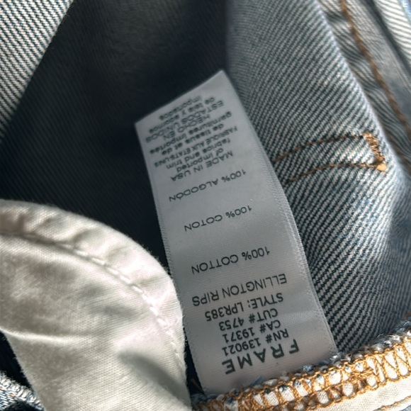 Frame denim distressed busted knee le piper jeans size 26 - Picture 5 of 5